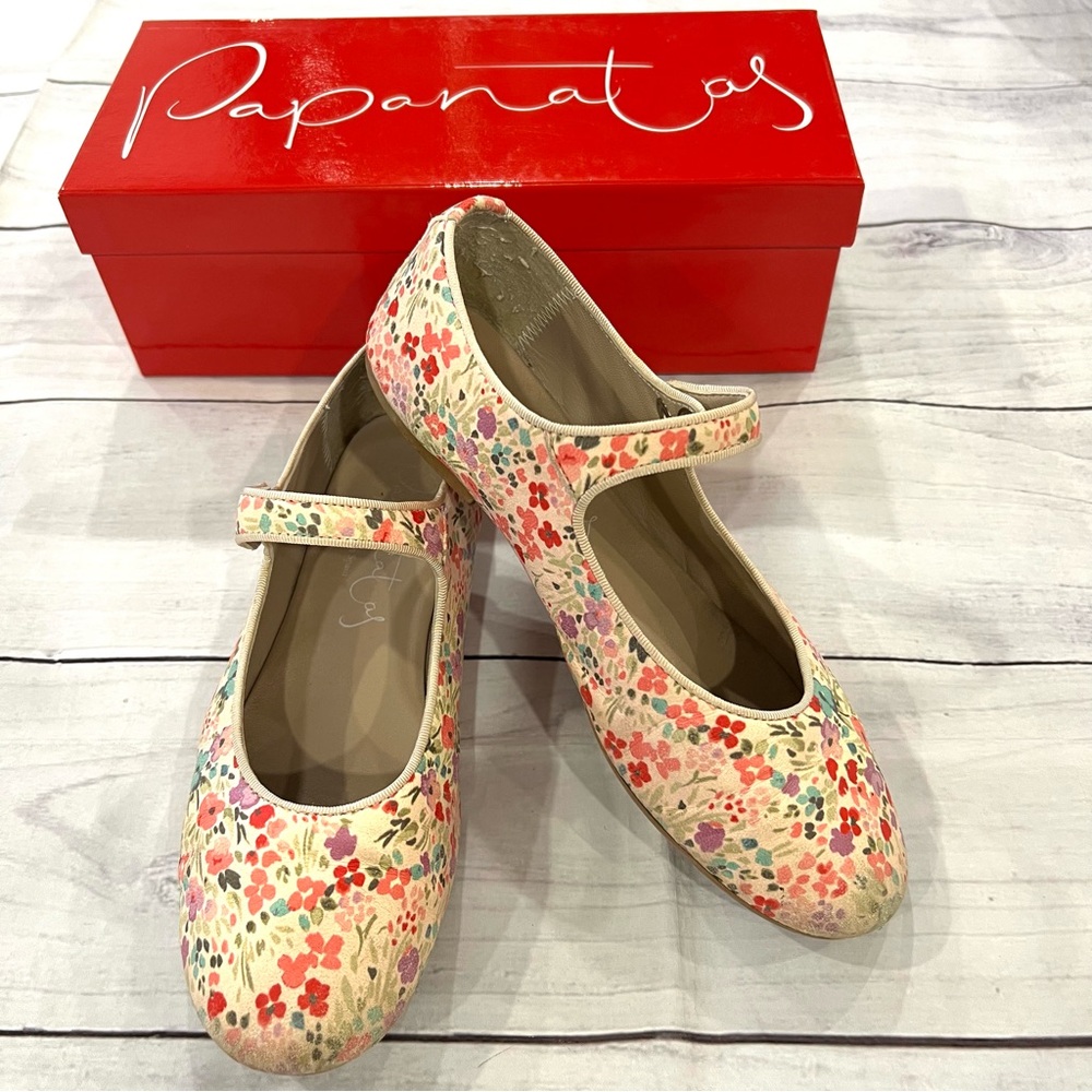 Papanatas Floral Mary Jane Dress Shoes